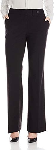 Image of Calvin Klein Women's Straight-Leg Classic Business Casual Pants, Black, 10