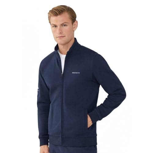 Image of Hackett London Men's Altea Slipon Sweatshirt, Blue (Navy), S