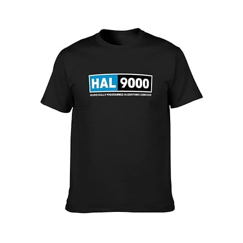 Image of Hal 9000 2001 Space Odyssey Movie Black Men T-Shirt Graphic Printed Top Unisex Tee T-Shirt Black M