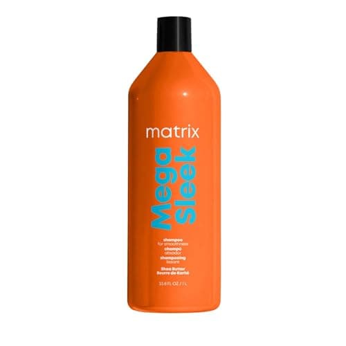 Image of MATRIX | Smoothing Shampoo | With Shea Butter | Frizz Control, Humidity Protection, Smoothness & Shine, For Coarse, Unruly Hair | Total Results Mega Sleek | 300ml