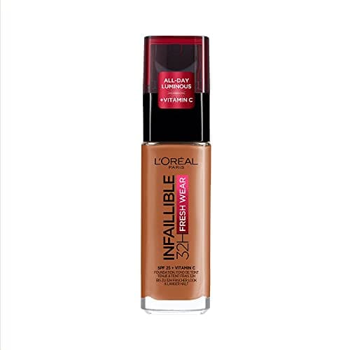 Image of L'Oreal Paris Infallible 32H Fresh Wear Foundation, Full Coverage Radiant Finish That Stands the Test of Time with 32H Waterproof and Transfer-Proof Weightless Performance, 340