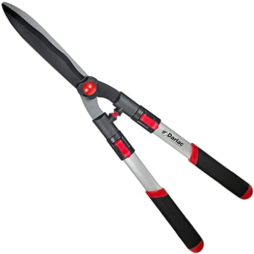 Image of Darlac Telescopic Hedge Shear - Extendable Handles Adjust to Exact Length Required - Super Lightweight Approx 1kg - Razor Sharp Blade Ideal for Hedge Trimming, Green Growth & Light Woody Growth