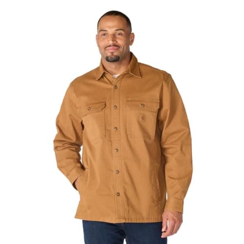 Image of Carhartt Newcastle Relaxed Fit Shirt Jac Carhartt Brown