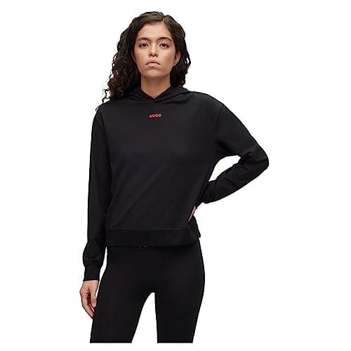 Image of HUGO Women's Shuffle_Hoodie LOUNGEW_Sweatshirt, Black1, L