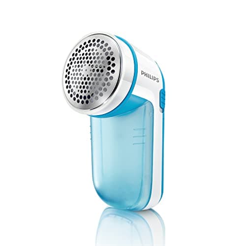 Image of Philips Fabric Shaver, Removes Fabric Pills, Suitable for All Garments, Large Blade Surface, Cleaning Brush, Includes Batteries, Blue (GC026/00)