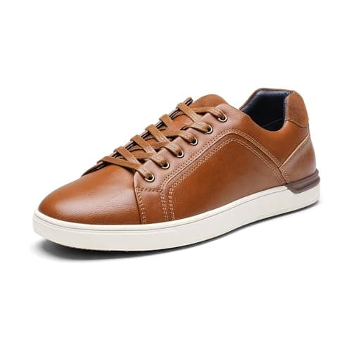 Image of Bruno Marc Men's Casual Trainers Dress Sneakers Skate Shoes,Size 9.5,Brown,SBFS211M