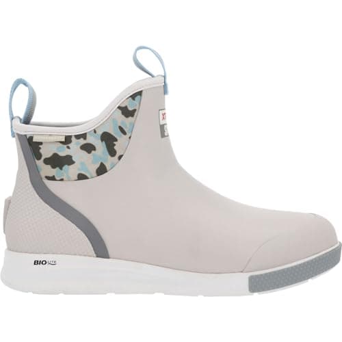Image of XTRATUF Men's 6in Ankle Duck Camo Gray Deck Sport Boots, Duck Camo Gray, 9 UK