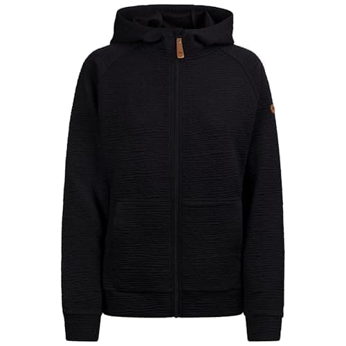 Image of Trespass Womens Hooded Sweatshirt Lillie - Full Zip Hoodie, Long Sleeve Textured Fabric Zip Jumper, Ladies Hooded Top with Pockets, Casual Hoodie