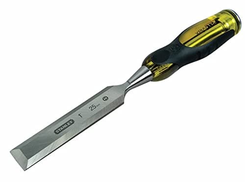 Image of STANLEY FATMAX 25mm Thru Tang Chisel with Bevel Edge and Strike Cap, 0-16-261