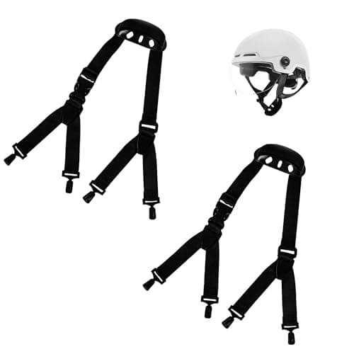 Image of 2Pcs Helmet Chin Strap, Y-type Hard Hats Construction, 20MM Black, Adjustable and with Jaw Support, Good Elasticity and Detachable, Suitable for Most Helmets, Easy to Use