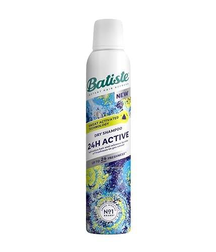 Image of Batiste Dry Shampoo, 24H Active Waterless Shampoo, No Rinse Shampoo Hair Spray with Uplifting Fragrance, Sweat Activated Dry Shampoo Spray, Vegan Friendly & Invisible, by Batiste Hair Care – 200ml