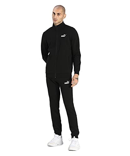 Image of PUMA Men's Clean Sweat Suit FL, Puma Black, size: M