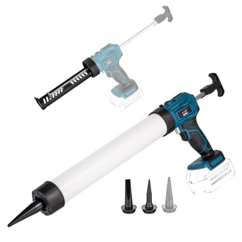 Image of KATSU FIT-BAT Cordless Caulking Gun 18V/21V, Non Drip, 4 Adjustable Speeds, Adhesive Sealant Gun for Automatic Smooth Application, Battery Not Included