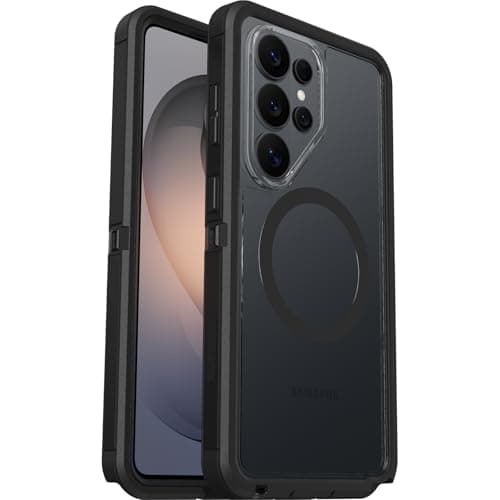 Image of OtterBox Defender Series Pro XT Case with Magnets for Samsung Galaxy S26 Ultra, Shockproof, Drop proof, Ultra-Rugged, Protective Case, 7x Tested to Military Standard, Clear/Black