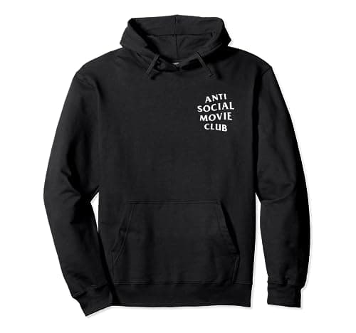 Image of Anti Social Movie Club: White Logo (Front + Back) Pullover Hoodie