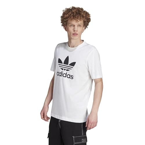 Image of adidas Originals Men's Adicolor Classics Trefoil T-Shirt, White/Black, Large
