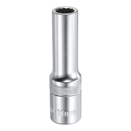 Image of sourcing map 1/2" Drive by 11mm 12-Point Deep Socket 78mm Length Metric Spline Socket