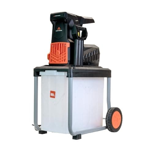 Image of Yard Force 2800W Silent Garden Shredder with Reverse Function, 60L Collection Box, 45mm Cutting Diameter, Large Rear Wheels