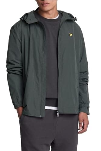 Image of Lyle & Scott Mid Jackets Zip Through Hooded Jacket W635 Gunmetal, L