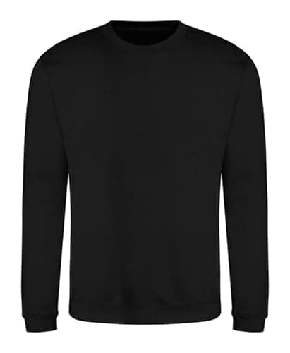 Image of AWDis Just Hoods JH030 Unisex Sweatshirt - Deep Black - 5XL