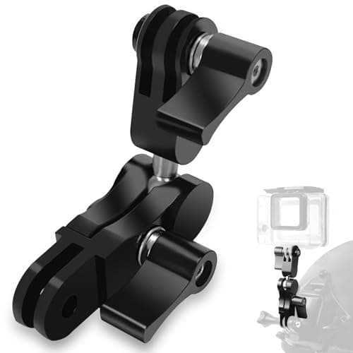 Image of Ball Joint Mount, Aluminum 360°Rotatable Swivel Arm Mount with Wrench Compatible with GoPro Hero 11/10/9/8/ 7/6/ 5/4, Session, SJCAM, Yicam and Most Action Cameras