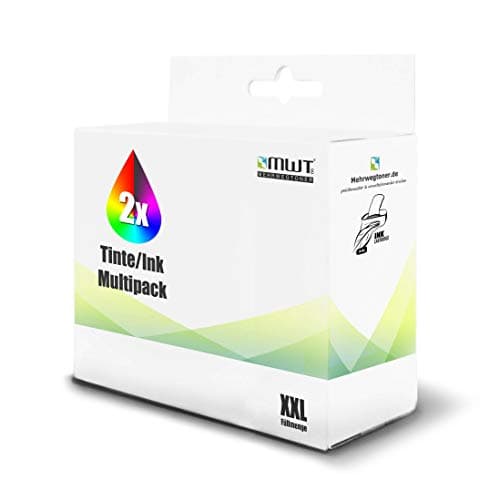 Image of 2x Kraft Office Supplies ink cartridges compatible for Lexmark I 3 replaces No 16/17 26/27 CMYK black blue red yellow