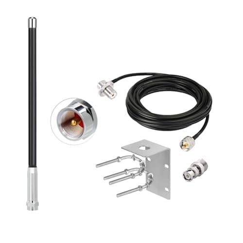 Image of Bingfu Dual Band Mobile Ham Radio Antenna VHF UHF 136-174MHz 400-470MHz PL259 BNC Amateur Radio Antennae for Vehicle Car Truck Marine - Stainless Steel Mount