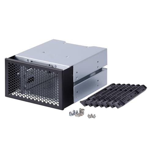 Image of 3 Bay Hard Disk Cage Computer Case Occupies 2 Optically Drive Position Expansion Rack 3.5inch Hard Disk Replacement Steel