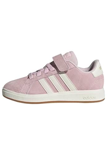 Image of adidas Unisex Kids Grand Court 00s Shoes Children, Clear Pink/Off White/Gum, 2 UK