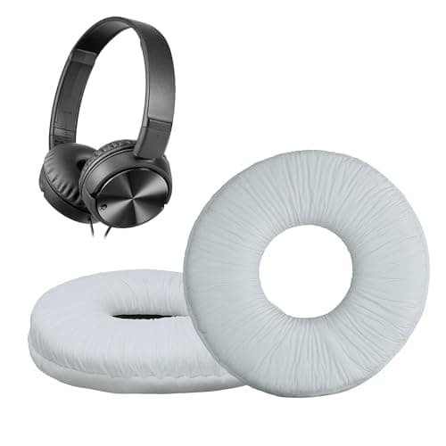 Image of kwmobile 2x Headphone EarpPads for Sony MDR-ZX110 / MDR-ZX310 Replacement Ear Pads - Headphone Ear Covers - White