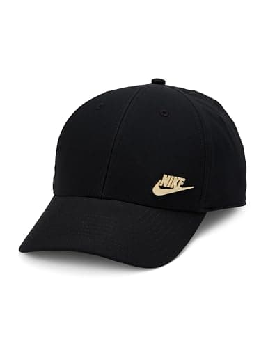 Image of NIKE FB5371-011 U NK DF Club Cap S CB MTFUT L Hat Unisex Adult Black/Metallic Gold Size S/M