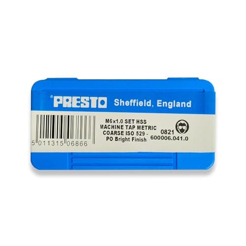 Image of Presto M6 x 1.0 HSS Metric Hand Tap Set (Pack of 3) 600006.041.0 from RDGTools