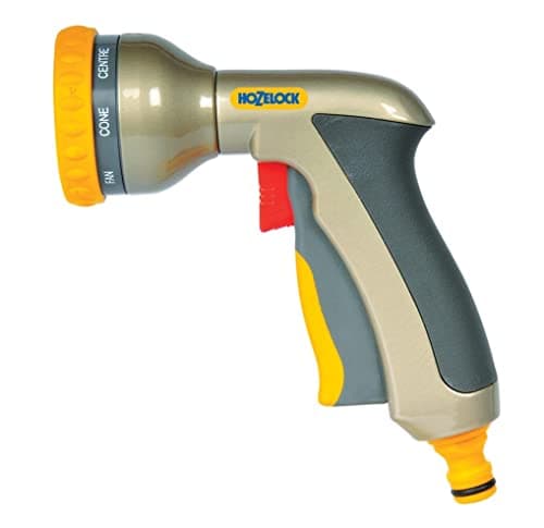 Image of HOZELOCK - Multi-Jet Spray Gun Plus : Ergonomic, Extremely Compact Metal Multi-task Gun for Ease of Use, Lockable: 9 Spray Patterns [2691P6001]