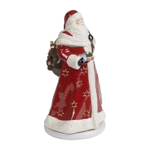 Image of Villeroy & Boch – Christmas Toy’s Memory rotating Santa, Santa Claus with ability to rotate, hard-paste porcelain, metal, multicoloured