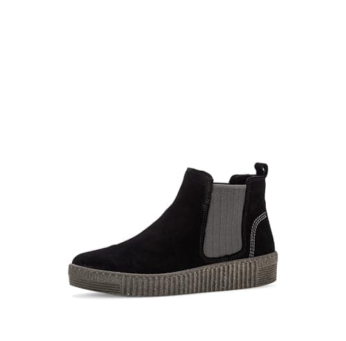 Image of Gabor Women's Chelsea Boots, Women's Ankle Boots, Black 17, 40.5 EU