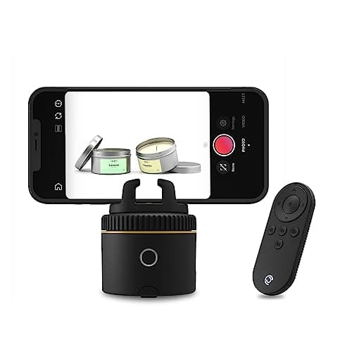 Image of Pivo Pod Gold E-Commerce Edition - Auto Tracking Smartphone Holder & Tripod Mount for Content Creators and Online Sellers with 360° Handsfree Video Recording with Remote Control