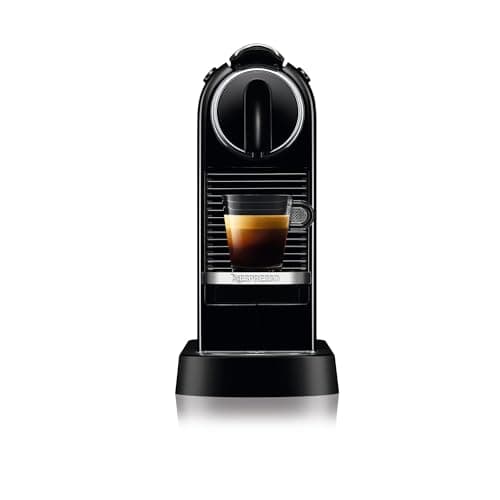 Image of Nespresso Citiz Coffee Machine by De'Longhi for Original Coffee Pods, Italian Inspired Espresso, Quality Coffee, Starter Capsule Set Included, EN167.B, Black