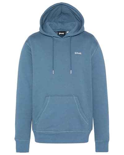 Image of Schott NYC Swcasual2 Hooded Sweatshirt, Blue, M