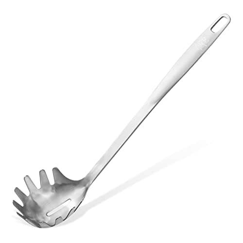 Image of Stanley Rogers Spaghetti Spoon 31cm, Shapely Design, Stainless Steel, Satin-Finished Surface (Colour: Silver)
