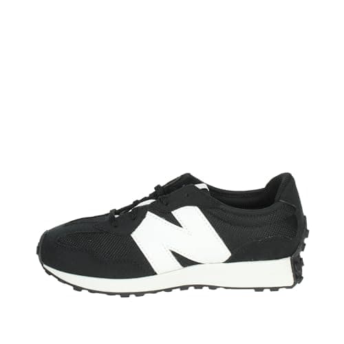 Image of New Balance Unisex Kids 327 Sneaker, Black White, 5 UK