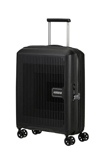 Image of American Tourister Aerostep - Spinner S, Expandable Carry-On Luggage, 55 cm, 36/40 L, Black (Black)