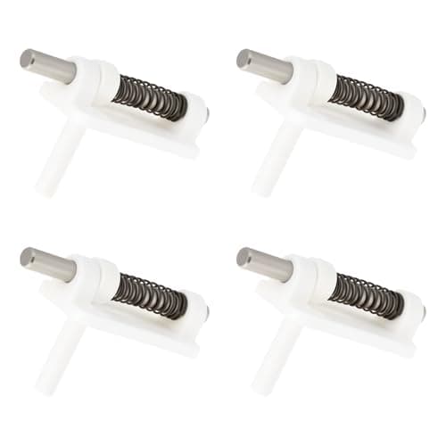 Image of SG Store 4pcs 3mm Small Canopy Hatch Latch Spring Lock for RC Planes Boats 23.5mmx13mmx8mm White