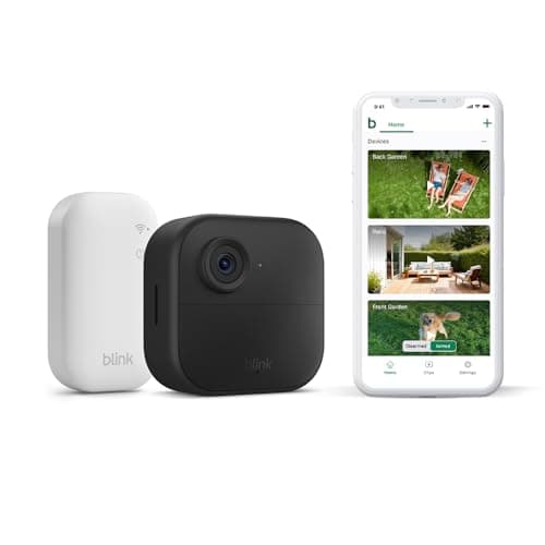 Image of Blink Outdoor 4 camera – Wireless HD smart security camera, two-year battery life, enhanced motion detection, works with Alexa - 1 camera system with Sync Module Core incl. - IP65