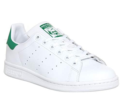 Image of Adidas Stan Smith Cf Unisex Kids Low Top Sneaker, White (Footwear White/Green), 3 UK (35.5 EU)