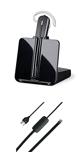 Image of Plantronics - CS540 Wireless DECT Headset with APS-11 (Poly) - Single Ear (Mono) Convertible (3 wearing styles) - Connects to Desk Phone - Noise Canceling Microphone