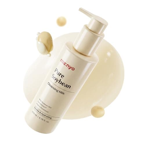 Image of MANYO Pure Soybean Cleansing Milk, Hydrating Facial Milky Cleanser for Skin Barrier Repair, Hydrating Skincare with Hyaluronic Acid for Dry, Sensitive Skin, 6.76 fl oz (200ml)