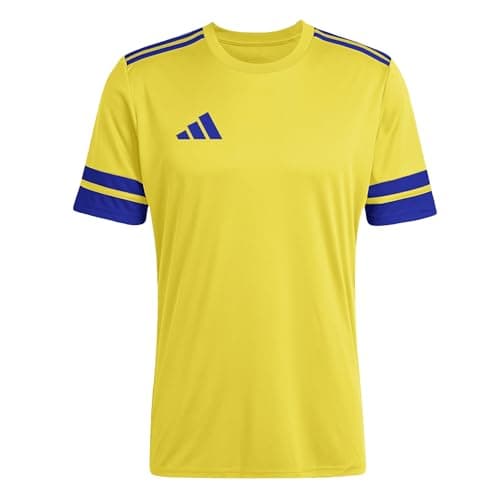 Image of adidas Men's SQUADRA25 Jersey Short Sleeve, Team Yellow/Team Royal Blue, XL