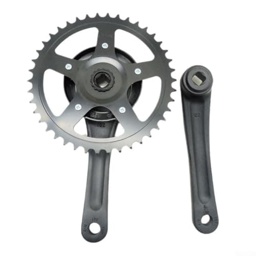 Image of Shophubio For Bike Crankset 42T 170mm for Electric For Bike, Aluminum Alloy Chainset Wheel Compatible with Fixie Road Bicycles, Square Taper Bottom Bracket
