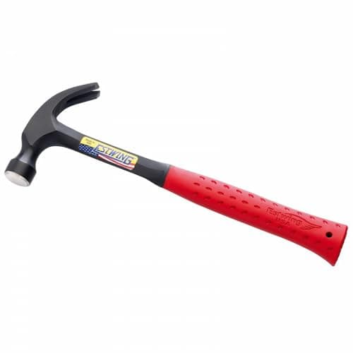 Image of E3/20C Curved Claw Hammer - Red Vinyl Grip 560g (20oz)