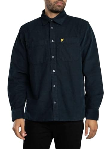 Image of Lyle & Scott Men's Corduroy Shirt, Dark Navy, S
